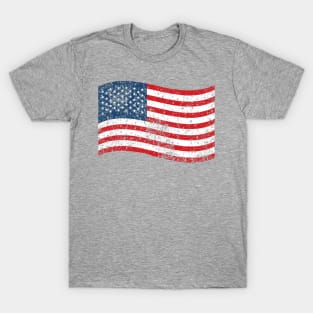 Distressed American Flag Patriotic USA T-Shirt